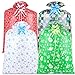 JWSCYSY 4 Extra Large Christmas Bags Jumbo 60 x 36 Oversized Plastic Gift Bags with Pull Bows and Tags for Giant Xmas Holiday Gifts - Image 1