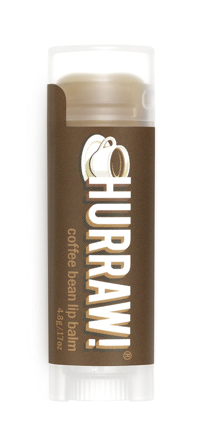 Hurraw Coffee Bean Lip Balm Organic Certified Vegan Cruelty and Gluten Free NonGMO 100 Natural Ingredients Bee Shea Soy and Palm Free Made in USA