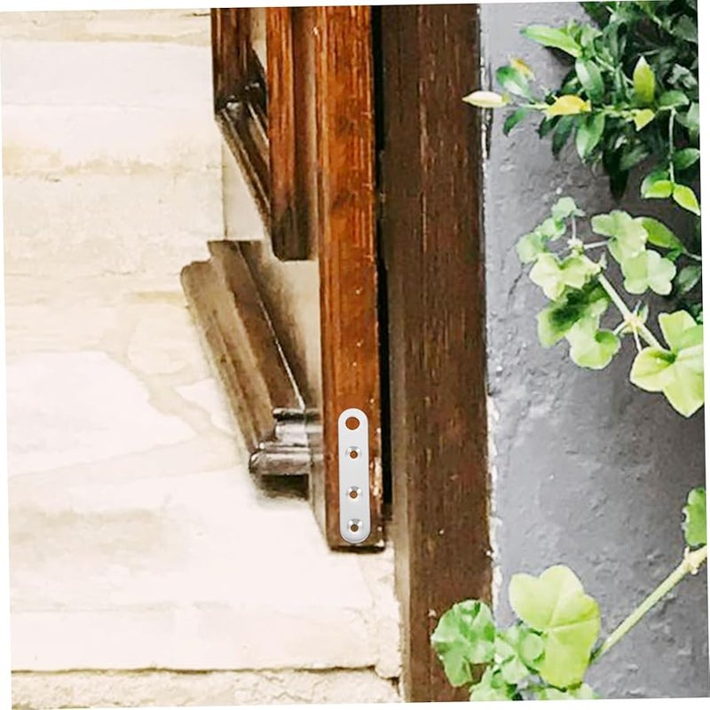 10Pcs Silver Stainless Steel Concealed Pivot Hinges For Smooth Cabinet And Shed Doors - Image 4