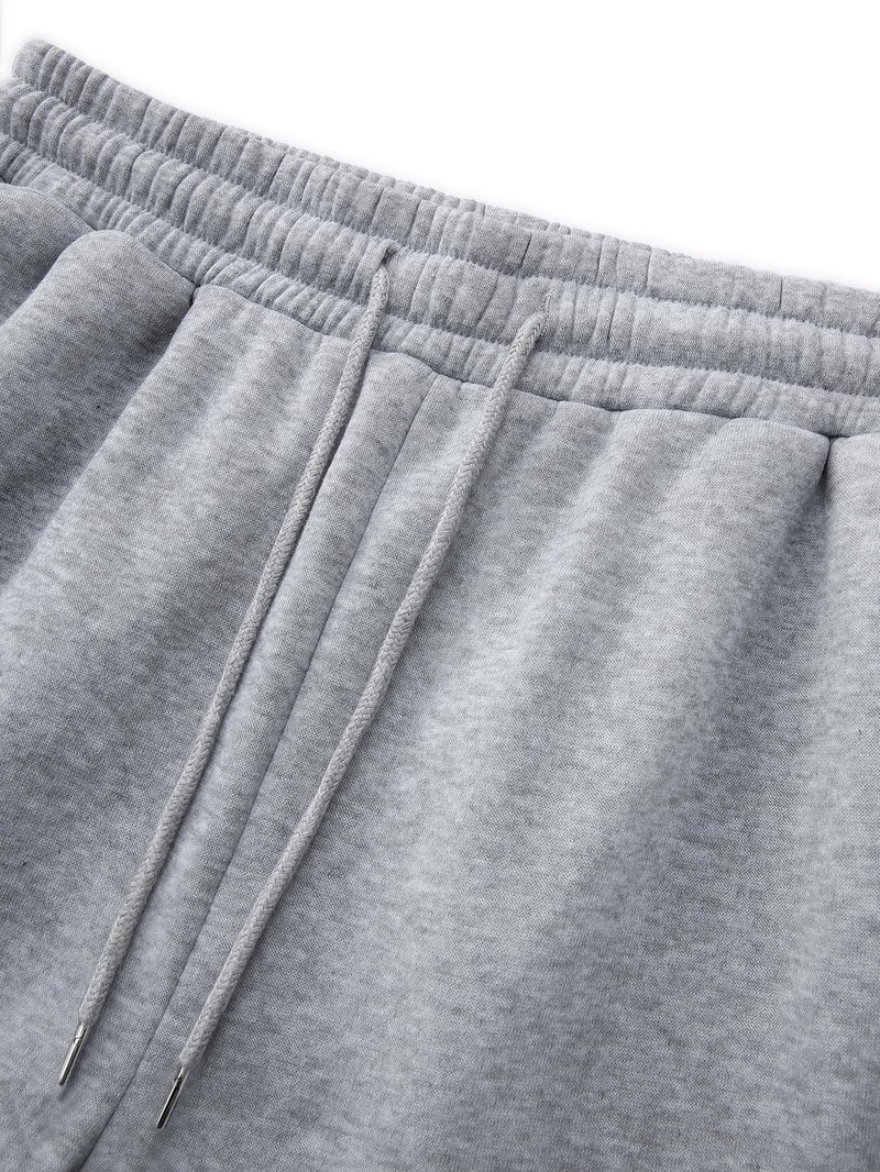 ZUGJAM Men's Baggy Sweatpants Wide Leg Lounge Sweat Pants with Pockets Grey XL - Image 4