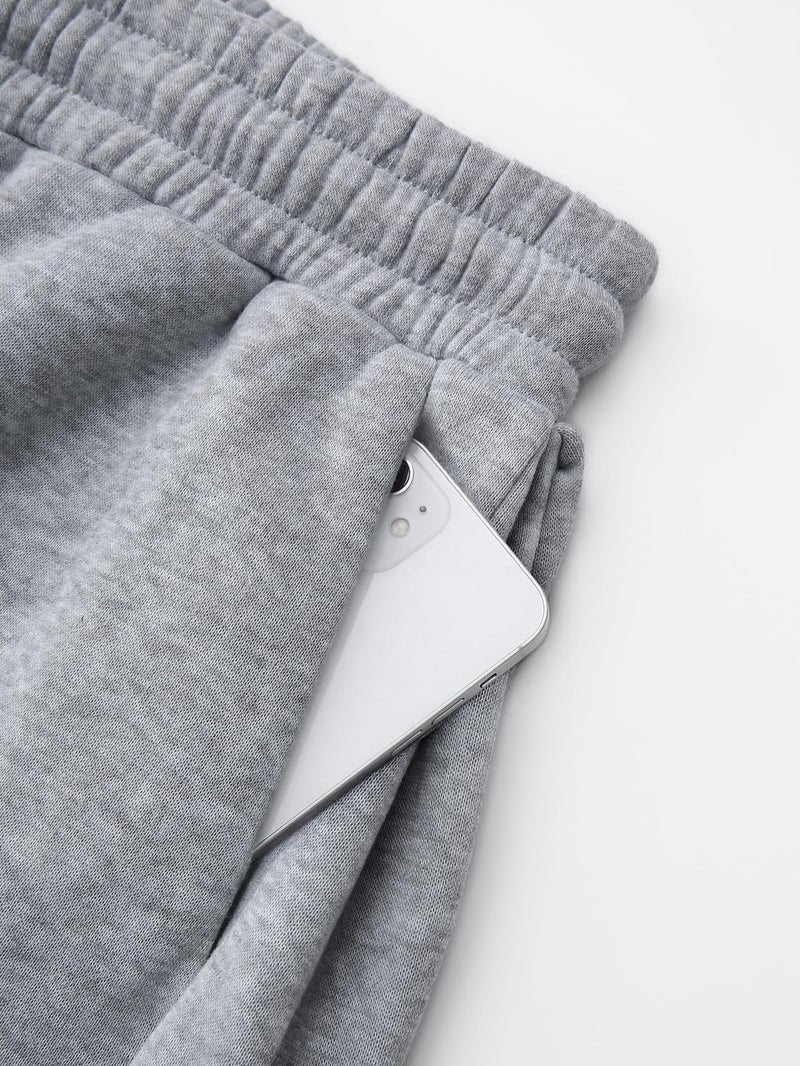 ZUGJAM Men's Baggy Sweatpants Wide Leg Lounge Sweat Pants with Pockets Grey XL - Image 3