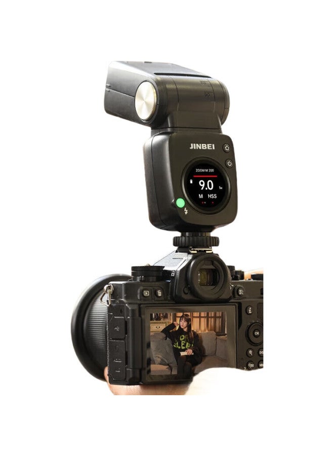 Jinbei فلاش جينبي Hi-460Max للكاميرات الرقمية وكاميرات المرايا، مزامنة عالية السرعة TTL، محمول، مناسب للتصوير الخارجي، متوافق مع سوني Hi-460Max نسخة سوني (لـ سوني) - Image 2