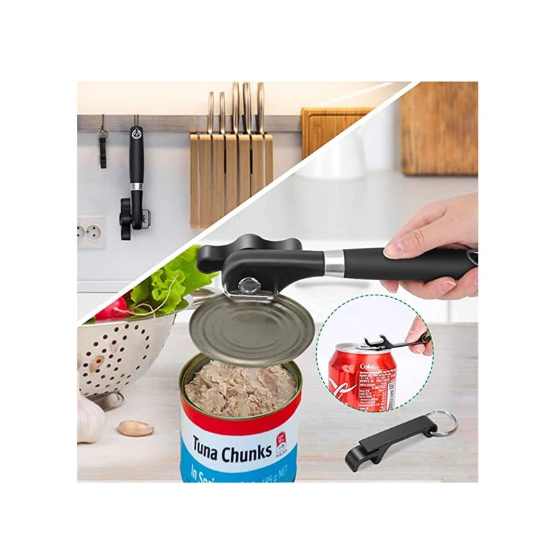 SOLARAE Can Opener, Kitchen Safety for Restaurant No Sharp Edges Arthritis Camping Can Open tool Side Cut Manuel Hand Held Smooth Edge Ergonomic - Image 3