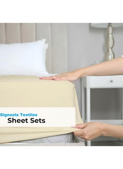 Signoola Fitted Sheet Set Of 1 Piece - Comfy Breathable & Cooling Sheets - Hotel Luxury Bed Sheets ( 180 x 240 cm )  - Deep Pockets, Easy-Fit, Extra Soft - Beige - pzsku/Z43EDB73B5AB5818BD208Z/45/_/1727784853/b0e0dea7-85b4-48d0-ac8c-0849765c4585