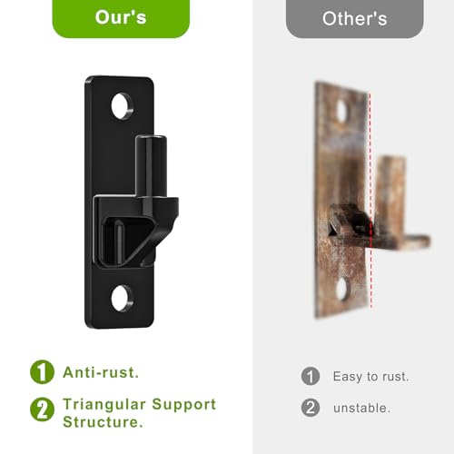 Lifeswell Heavy Duty 4.9" Gate Hinges, Steel Hinges with Electroplated Coating, 2‑Pack Wall‑Mount Female & Male Hinges for Fences & Farm Gates, 600 lbs Capacity - Image 5