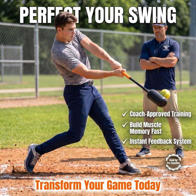 Tiluobat Yellow Baseball Rope Swing Training Bat with 12 Training Balls - Image 2