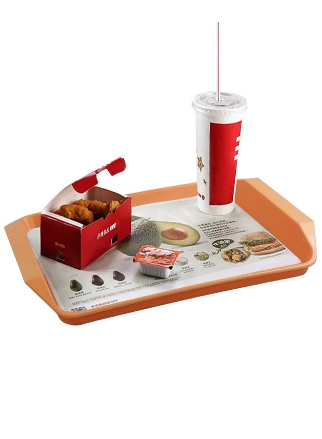 Qskely Plastic Fast Food Trays for Eating, 17" x 11.8", Set of 4 - Image 5