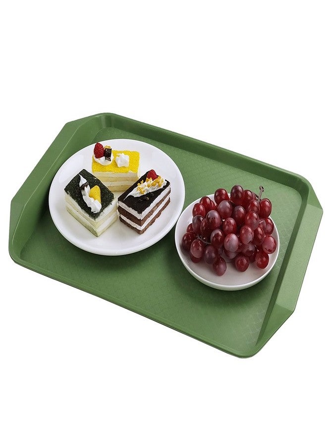 Qskely Plastic Fast Food Trays for Eating, 17" x 11.8", Set of 4 - Image 3