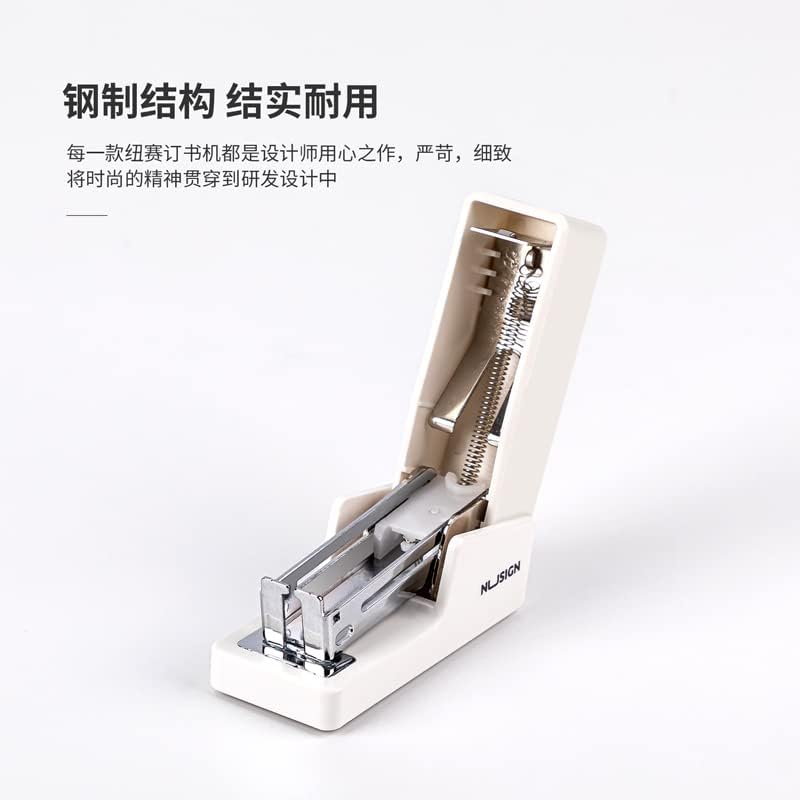 NUSIGN 24/6 & 26/6 12 Sheets Stapler, White - Image 4