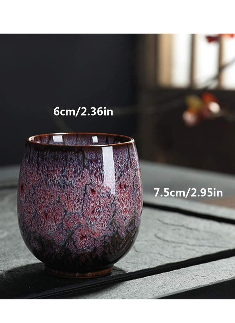 4-Piece Ceramic Tea Cup Tea Set Made of Pure Handmade Ceramics