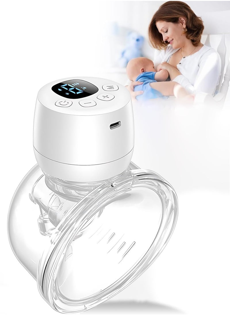 HEROCKX Breast Pump Wearable Breast Pump Hands-Free Breast Pump Electric Breast Pump 3 Modes And 9 Levels, White  - Image 1
