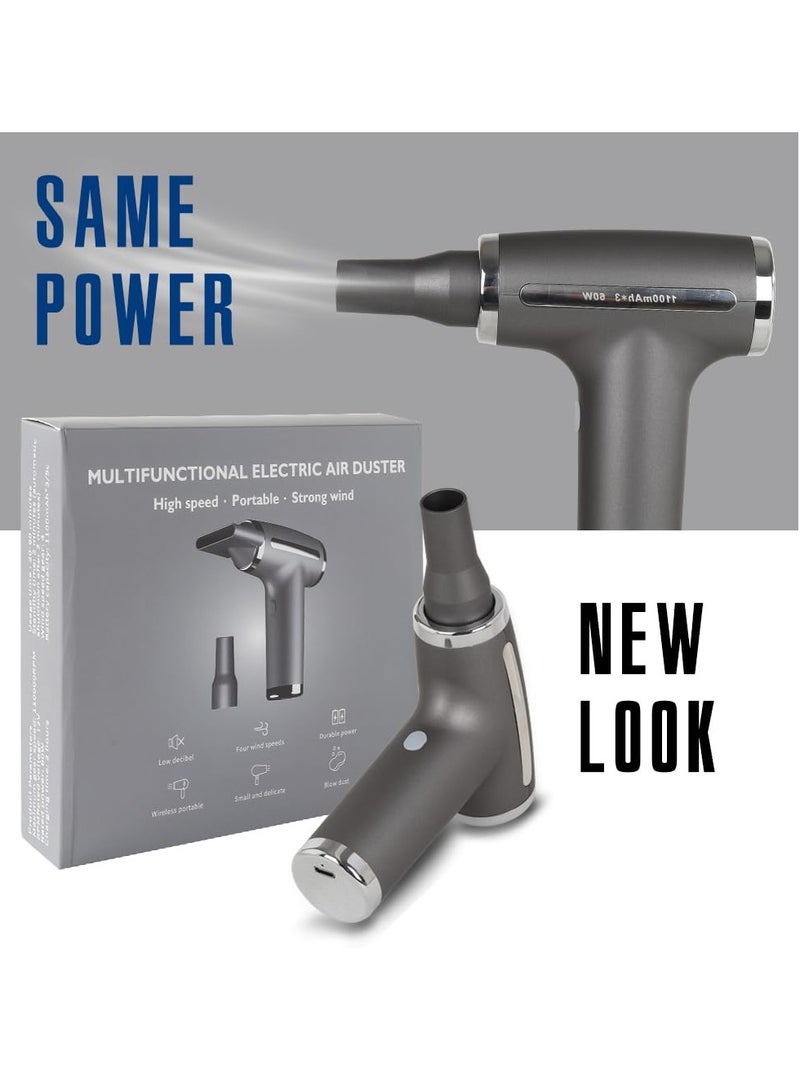 KASTWAVE Portable Rechargeable Wireless Blow Dryer,Turbine Engine Fan, USB Rechargeable Hair Dryer, 4 Levels Wind Speed Adjustment, Wireless Hair Dryer for Home/Travel Hair Care Dryer - Image 5