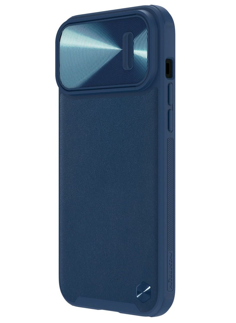 Nillkin - Nillkin Back for iPhone 14 ProCamShield Leather Blue - Image 1