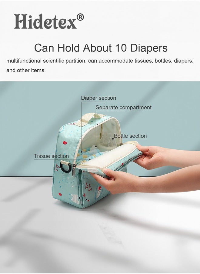 Hidetex - Diaper Bag Baby Diaper Caddy Bag Organizer Mom Bag Diaper Storage Bag Wet Bags Bag Organizer for Tote Travel Organizer Bags Single-shoulder Nappy Bag Storage Bags - Image 1