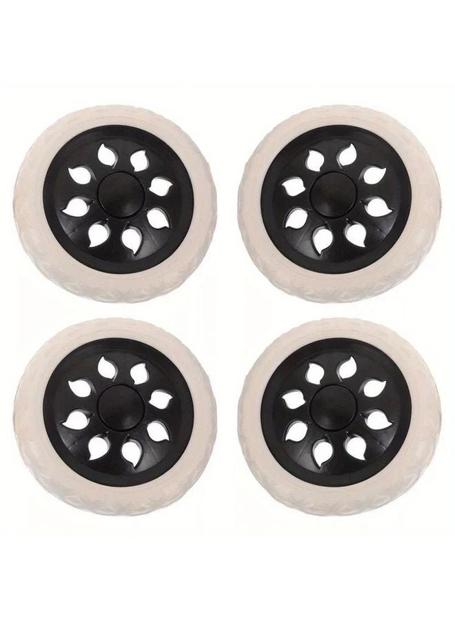 4Pcs Heavy Duty Shopping Cart Wheels Replacement Multi Size Options Color Variant - Image 2