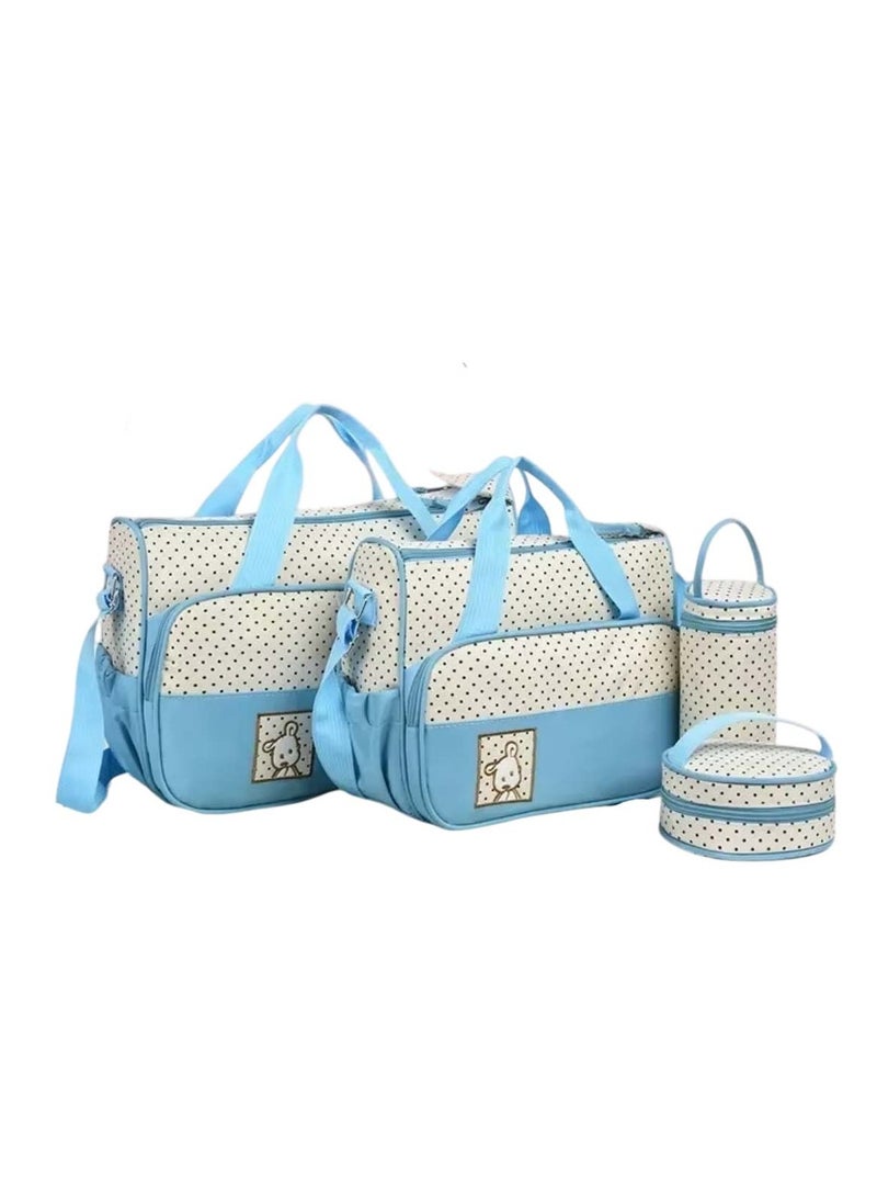 Stylish Blue Baby Diaper Bag Set - Image 1