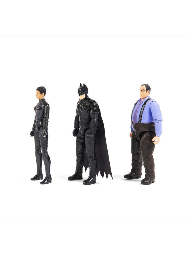 DC Comics DC Comics Batman 3-Pack with Exclusive 4' Batman, Selina Kyle, The Penguin Action Figures, 3 Accessories - Image 4