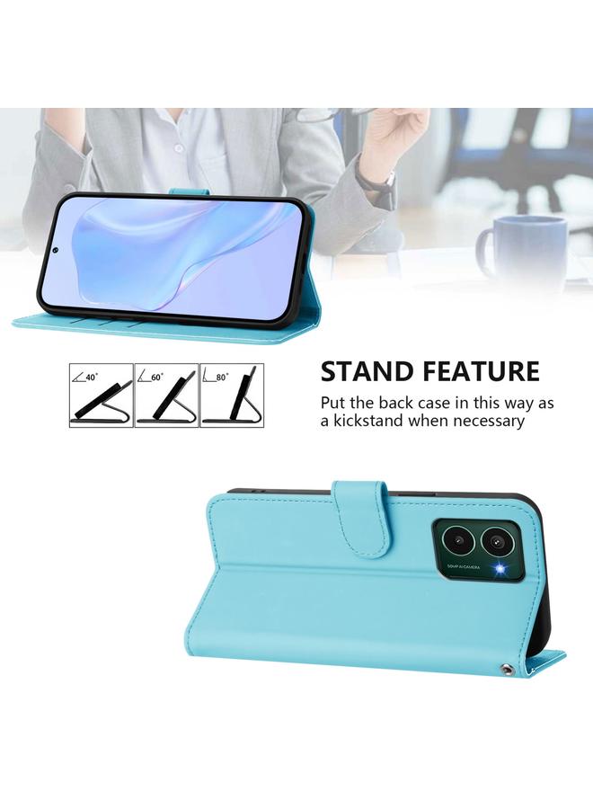 اس-توب جراب لهاتف HMD Pulse Pro / Pulse / Pulse+ مصنوع من الجلد بلون سادة مع حبل تعليق - Image 3