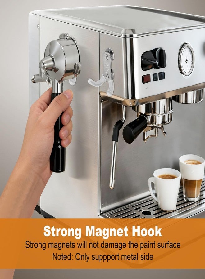 SavStor Magnetic Portafilter Holder : Coffee Portafilter Tamper Holder for Metal Wall Surface, Espresso Machine Accessories Organizer Tools for Ninja, Breville 51, 54, 58mm Portafilters, Stainless Steel - Image 4