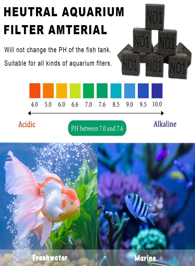 LIYAOLI 36-Pack Bio Media for Fish Tank Aquarium Filter - 4 lbs Ceramic Biological Filter Media Set, Nitrogen Removing Biomedia for Freshwater/Bio Balls for Pond Filter (Black - Block) - Image 3