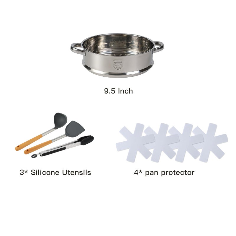 Anymark 16PCS Pots and Pans Set Non Stick Cookware Set Nonstick with Cooking Set - Image 3