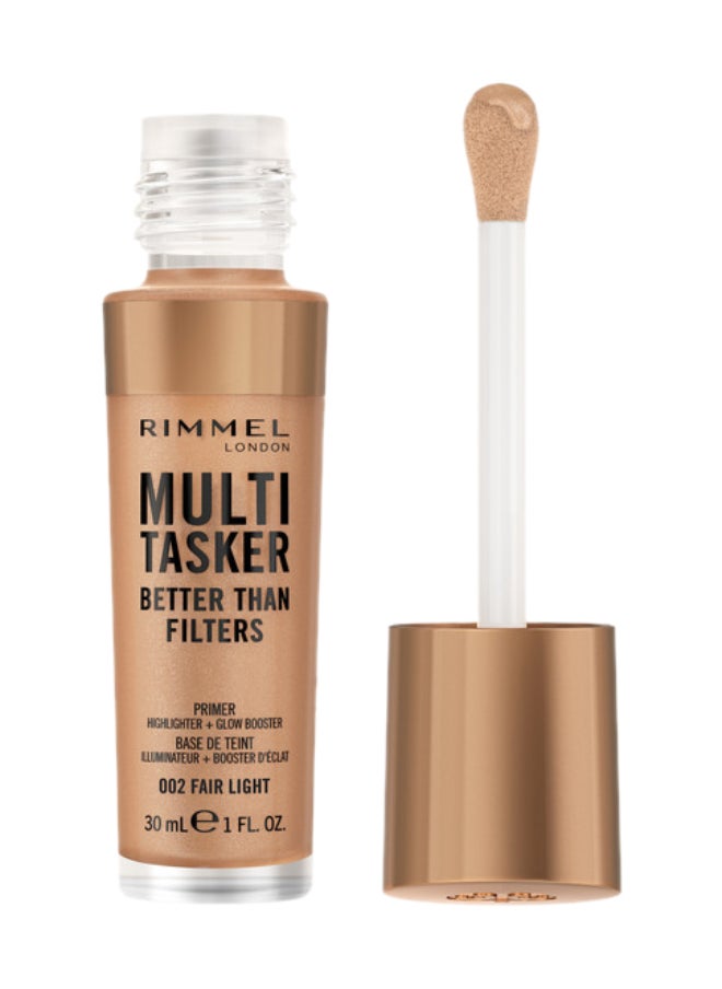 RIMMEL LONDON - Multi-Tasker Better Than Filters Face Primer Glow Booster and Highlighter - 002 - Fair Light 30ml - Image 1
