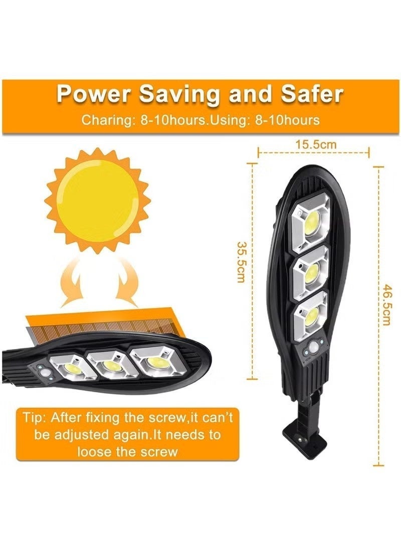 YelaJoy LED Solar Light Outdoor,2400mah Security Street Lamp Solar Motion Sensor Security Lights,3 Modes,30W 90LEDs Bright COB,Remote Control,IP65 Waterproof Solar Wall Light Outside for Garden Garage - Image 2