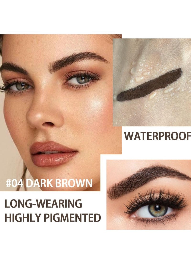 Tinted Eyebrow Gel Set - 2 Pack Waterproof & Transfer-Proof Mascara for Long-Lasting, Thickened Brows with Brush - Perfect Taupe Color for Effortless Sculpting - Image 5