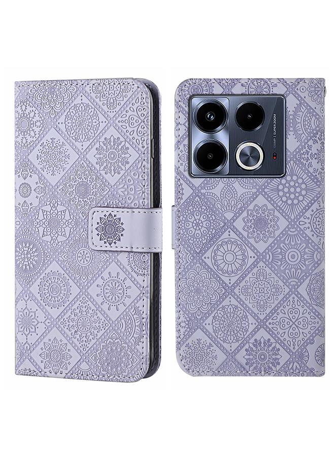 Zaboon Case For Infinix Note 40 5G Ethnic Style Embossed Pattern Leather Phone Case - Image 1