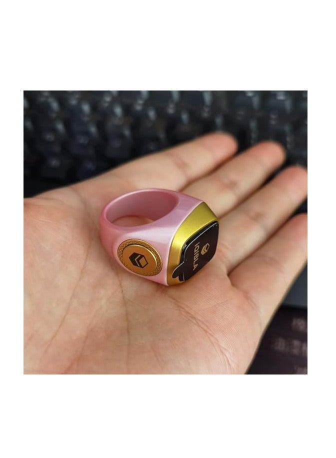iQIBLA Smart Tasbih Plastic Zikr Lite Ring Pink 20MM - Image 3