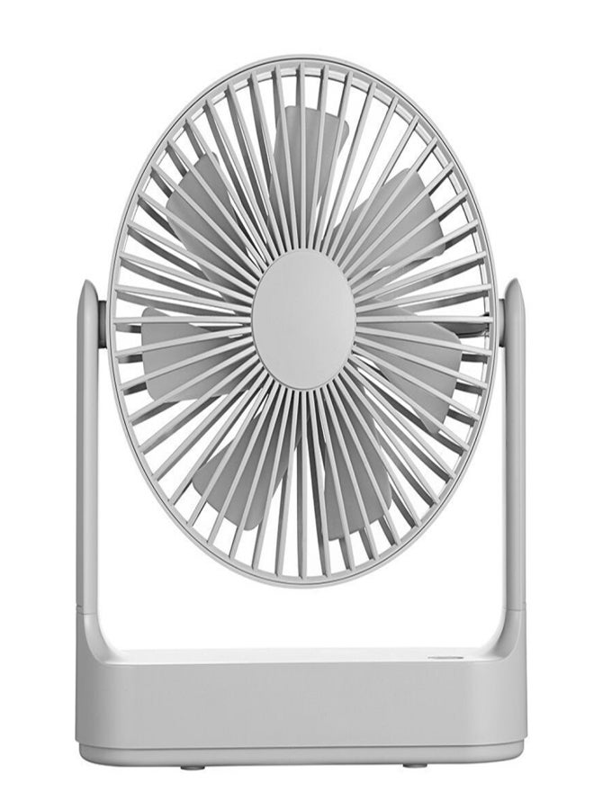 Multifunctional Rechargeable Desktop Fan Low Noise 4-gear Adjustable Wind Detachable Fan Built-in 4000mAh Battery Grey - Image 1