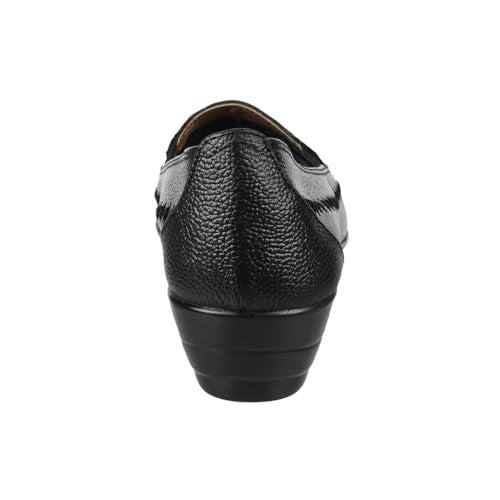 Mochi Women Black Sythetic Leather Laser-Cut Casual Shoes UK/5 EU/38 (31-323) - Image 4