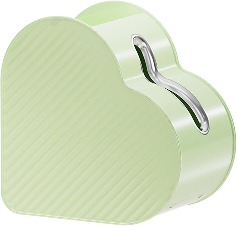 غطاء صندوق المناديل على شكل قلب أخضر مع حامل تخزين لطاولة القهوة في غرفة المعيشة - Image 1