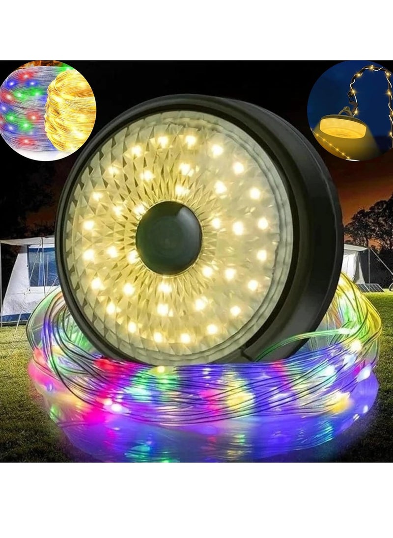 Home Care Ramadan String Lights , 8m Multi-Functional 9 Modes RGBW LED Ramadan Lights With Waterproof IP44 Rechargeable LED Fairy String Lights Lamps For Ramadan Hiking Tenting Patio Party Decorations  - Image 1