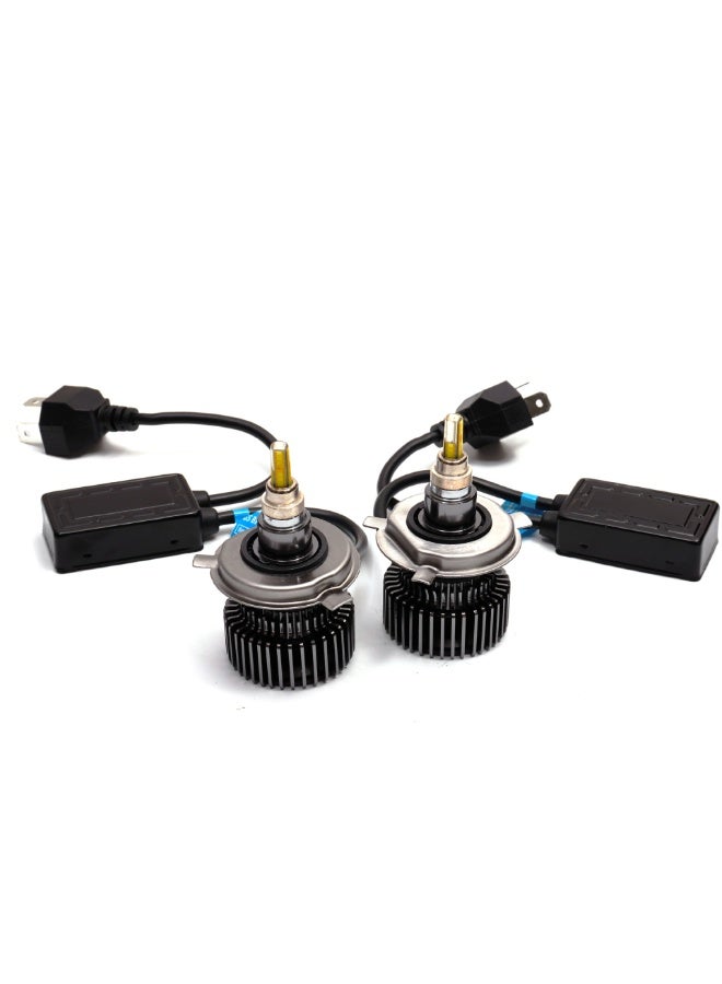 360-degree automotive LED headlights support models H1, H4, H7, H8 for front headlight LED bulb modification, made of aviation aluminum(X8LED headlight H8 (single lamp)) - Image 1