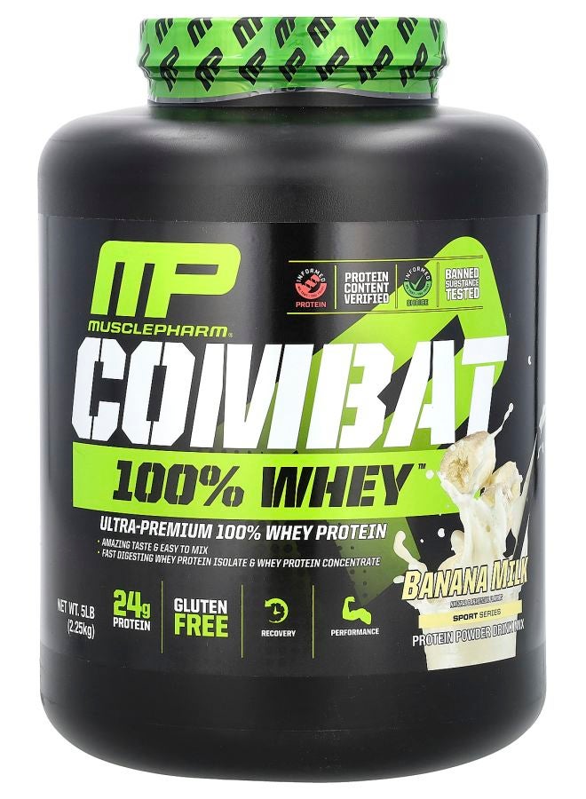 MusclePharm Combat 100% Whey Banana Milk 5 lb (2.25 kg)