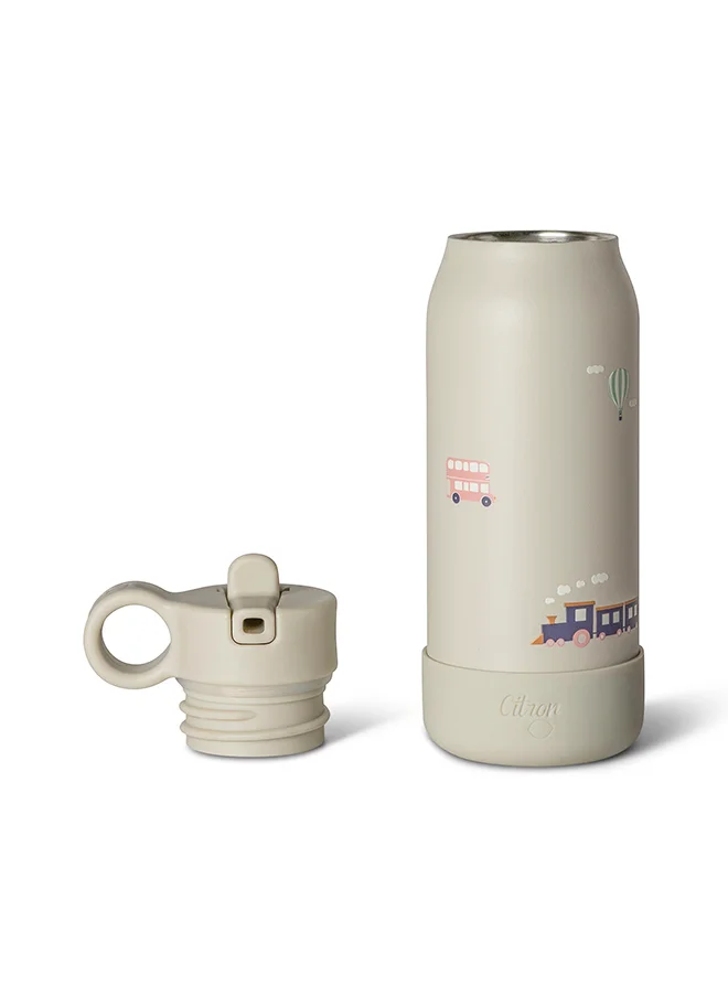 سترون Kids Water Bottle - 250Ml, Vacuum Insulated Stainless Steel - Leak Proof, Eco - Friendly, Perfect For School And Travel - Vehicles