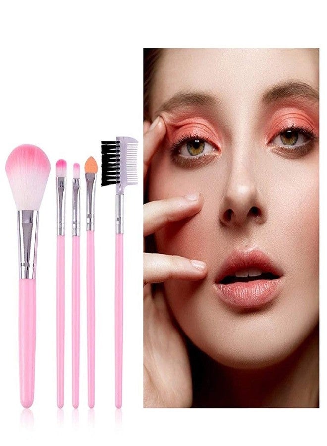 GOLD MAX Makeup pink brushes and blender teadrop for girls women wedding/birthday/travel friendly/office/collage/ - Image 4