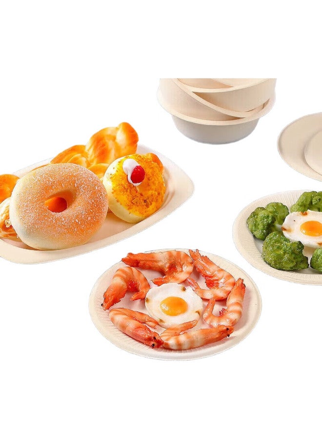 Star Square Xingfang Disposable Plates [6 Inches * 50 Pieces], Biodegradable Paper Plates, Cake Plates, Handmade Plates, Picnic Plates, Supplies - Image 1