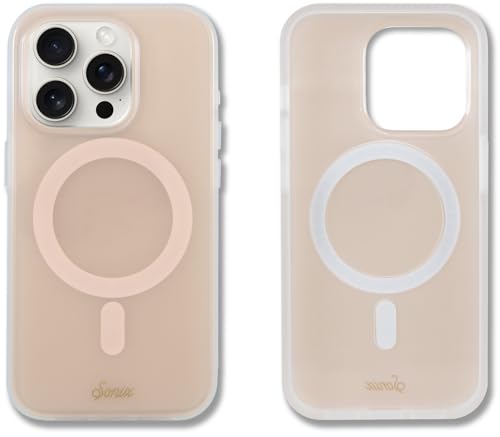 Sonix Protective Phone Case for iPhone 15 Pro Compatible with Magsafe 10ft Drop Tested Jelly Apricot - Image 1