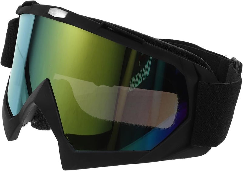 Motorcycle Goggles Bike Goggle with Dustproof Windproof Gold Lens Protective Eyewear for Outdoor Sports Riding Men Safety Cycling Glasses - Image 1