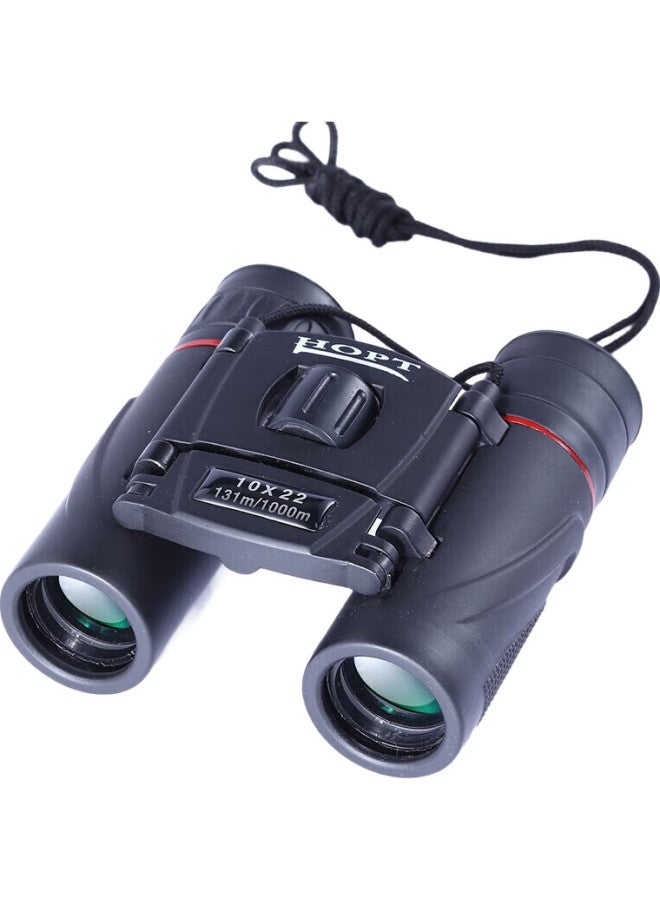 Jhopt 10X22 Binoculars, High Magnification, High Definition, Low-Light Night Vision, Miniature Sports Scope, Portable Pocket Scope - Image 1