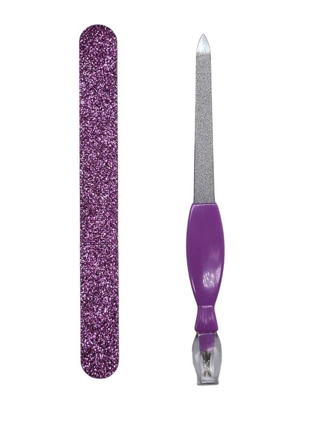 KIKI 2-Piece Set of Professional Nail File for Polishing Nails + Nail File (Multicolor)  - Image 2