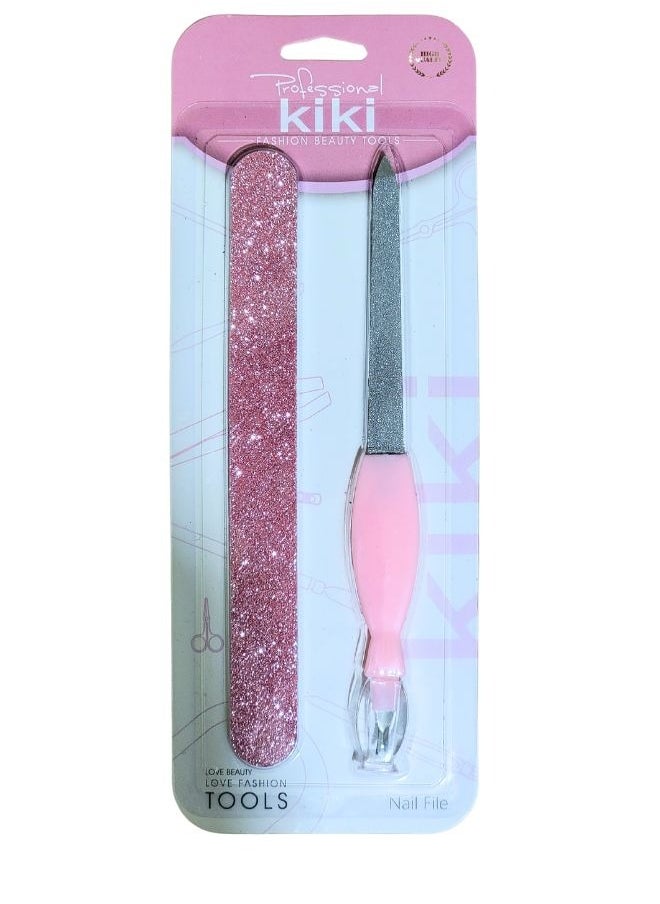 KIKI 2-Piece Set of Professional Nail File for Polishing Nails + Nail File (Multicolor)  - Image 5