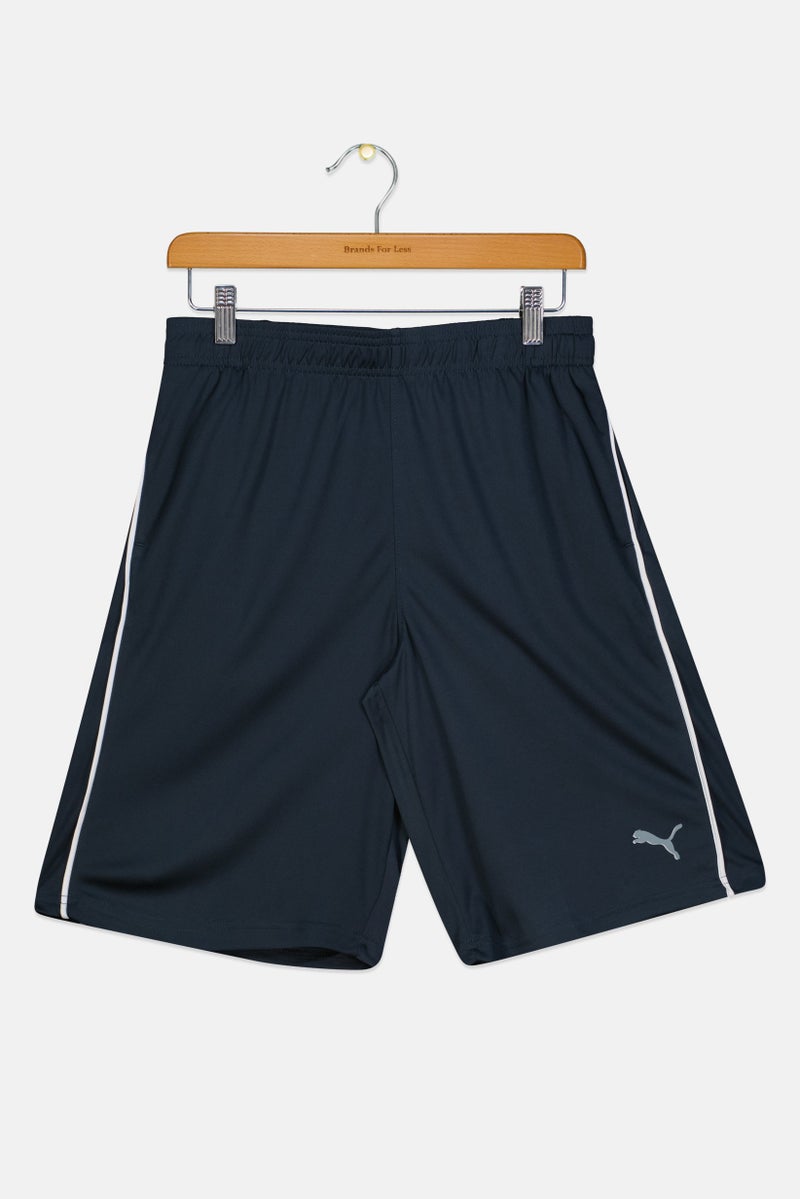 PUMA Kids Boy Sportswear Fit Training Shorts, Navy Blue - Image 3