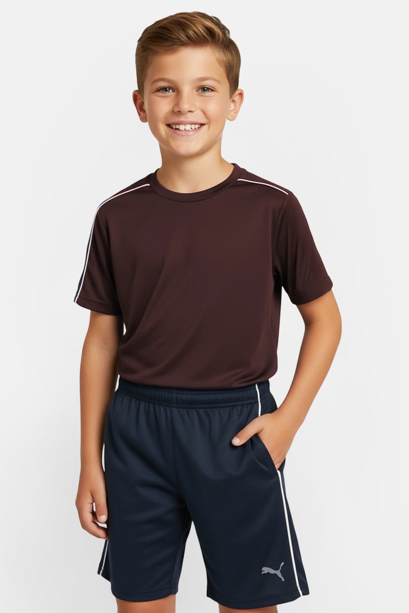 PUMA Kids Boy Sportswear Fit Training Shorts, Navy Blue - Image 1