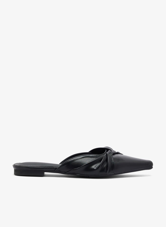 ELLA Wrap Tie Open Back Flats - Image 1