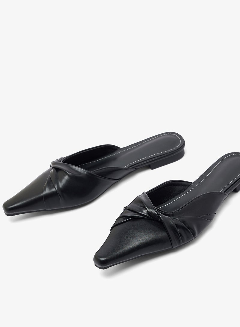 ELLA Wrap Tie Open Back Flats - Image 4