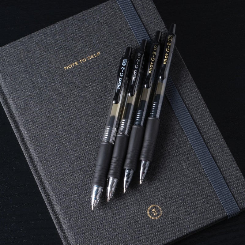 Pilot G2 Premium Gel Pens, Black Pens, Bold Point 1 mm, 12 Black - Image 2