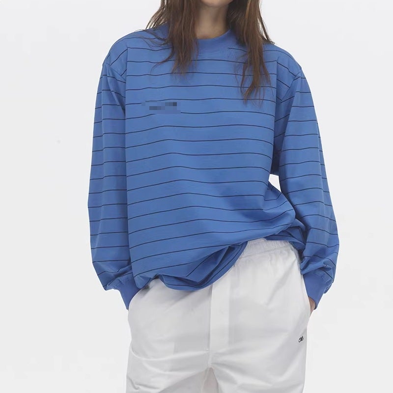 Women's Stripe Long Sleeve T-Shirt - Image 3